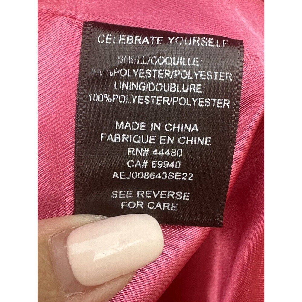 AFRM Sassy XL Pink Red Herringbone Lined Oversized Fit Blazer Barbie core READ - Picture 13 of 16